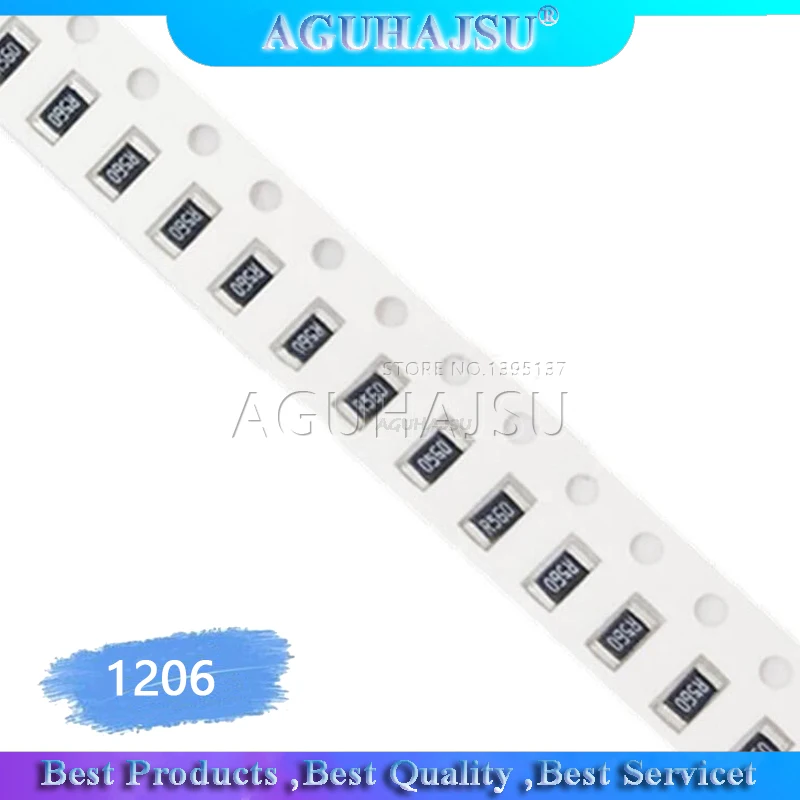 100pcs 1206 Smd Resistor 10k Ohm Chip Resistor 0.25w 1/4w 103 New