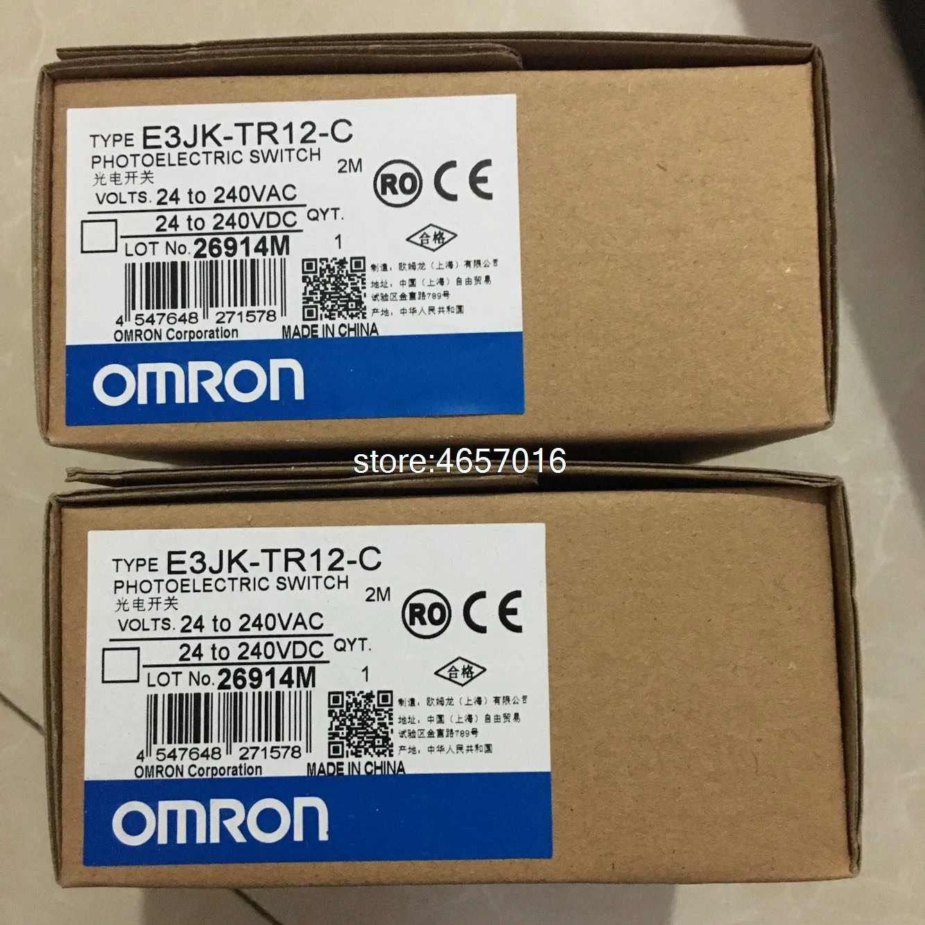 E3JK TR12 C Omron сквозной луч фотоэлектрический переключатель Датчик Новый высокое
