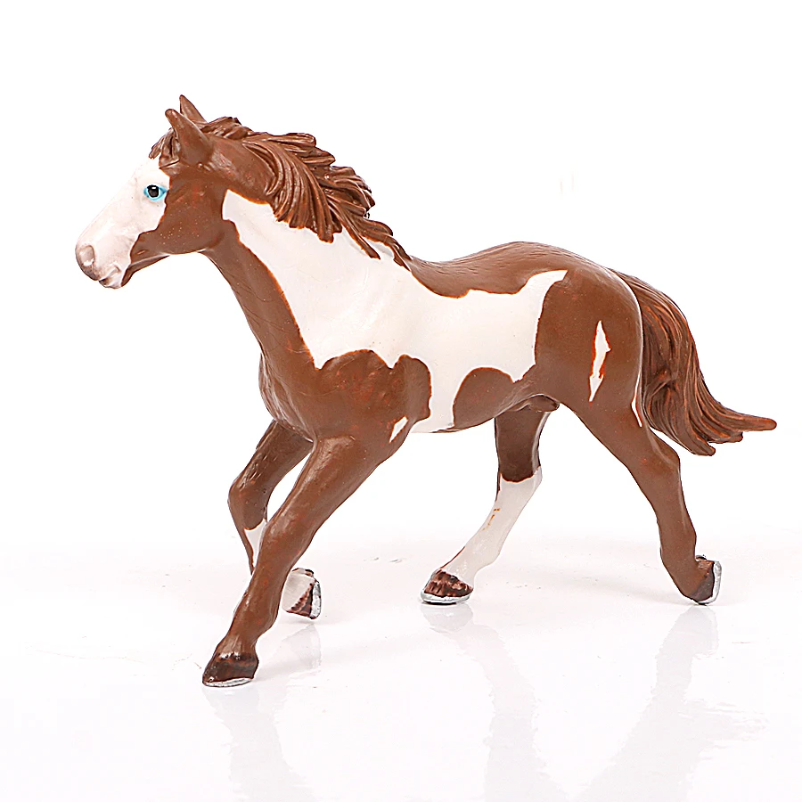 Животные на ферме, модели лошадей, Appaloosa, гарвардский ганновер, Clydesdale Quarter Arabian Horse, фигурки, цельная игрушка для детей