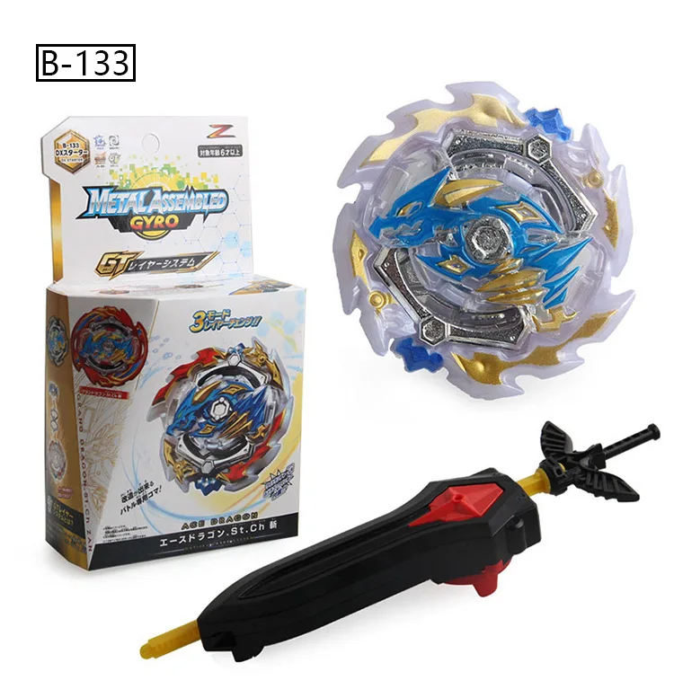 Волнистый волнистый Спиннер Burst GT B-133 Ace Dragon Beyblade Spinner боевой сплав гироскоп игрушка