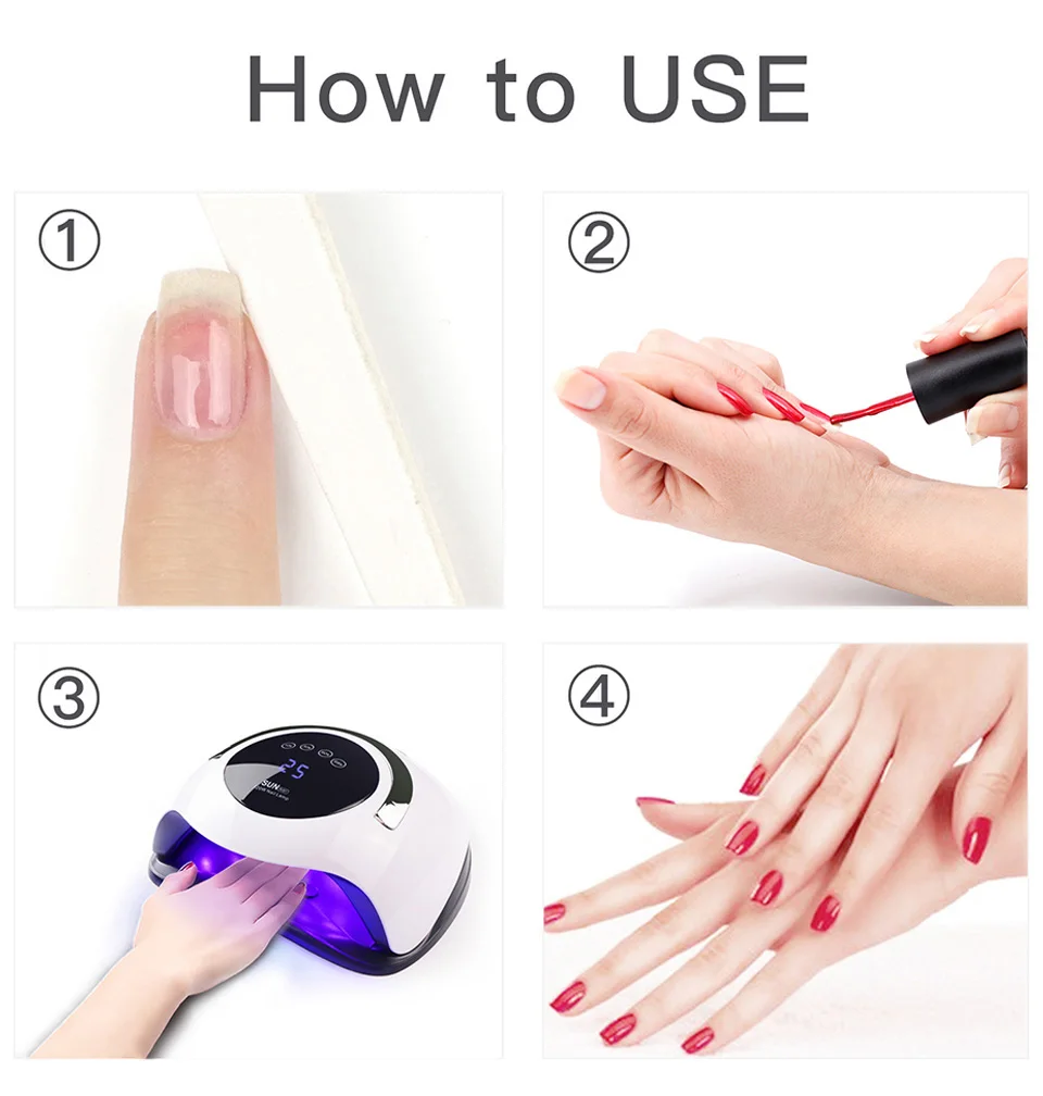 Leds para Manicure Secador de Secagem Ajuste do Sensor Conduziu a Lâmpada do Unha com 36 Pces Unha Rápida Lâmpada Tempo Automático Manicure Ferramentas uv Gel 20 secador de secagem rápida prego lâmpada tempo