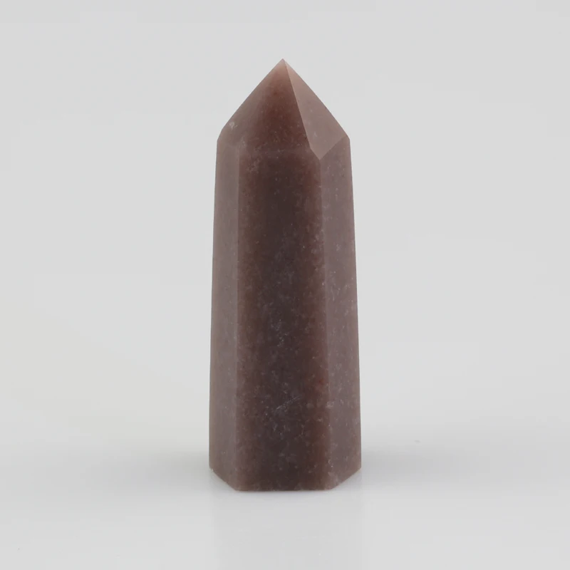 Natural Purple Strawberry Quartz Crystal Wand Healing Gem Stone Rock Hexagon Obelisk Point Mineral Specimen Feng Shui Home Decor