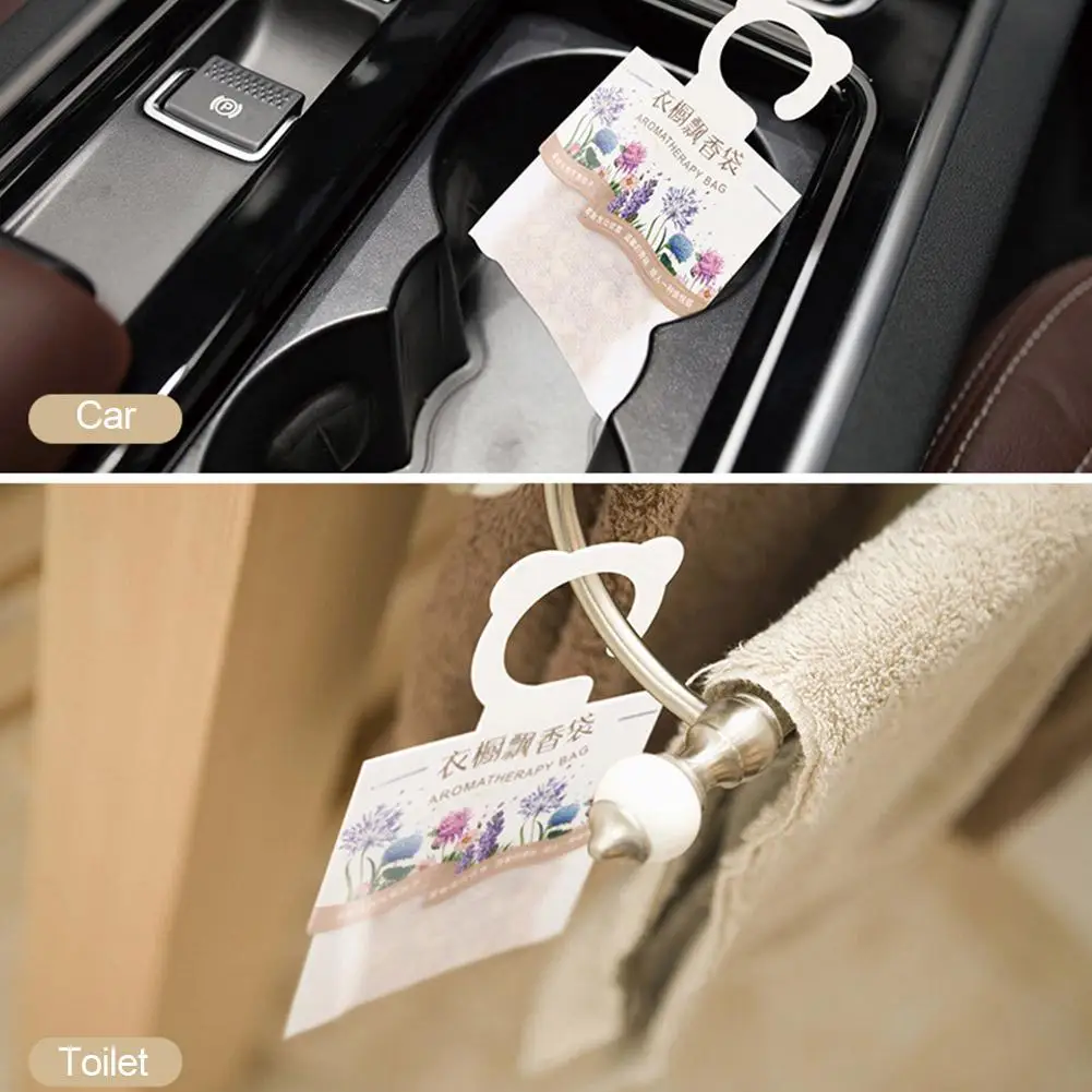 3Pcs Lavender Scented Sachets Natural Smell Incense Air Fresh Scent Bag Odor Remove Fragrant Bags For Drawer Closet Car