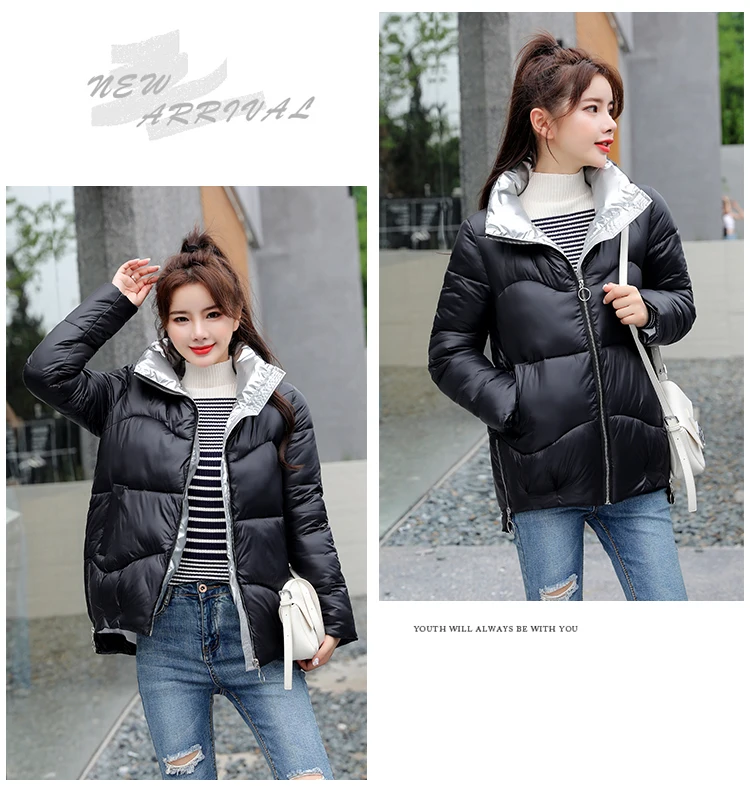 Winter Women Parkas jacket Autumn Winter 2020 matte fabric thick warm female parkas jacket Casual Solid winter outwear jackets