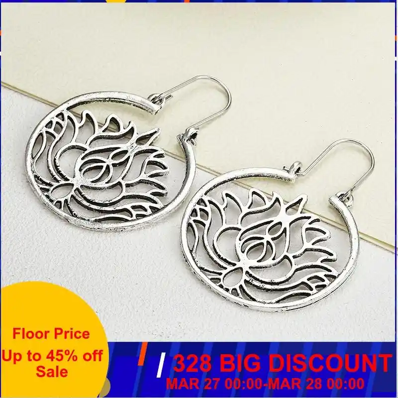 Exagerada ouro boêmio estilo retro grande círculo brincos em forma de gota jóias grande seção