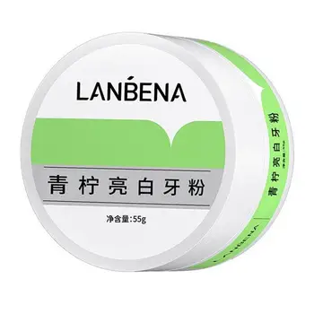

Lanbena Teeth Whitening Powder Cleaning Remove Tartar Lemon Lime Hygiene Dental Tooth Safe Protect Bright Teeth Oral Care