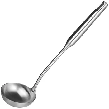 

304 Stainless Steel Cooking Spoon for Wok with Hollow Handle Heat Resistant