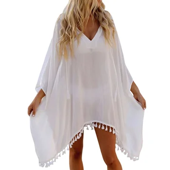 

Women Vestidos Plus Size Summer Dress Oversized Maxi V Neck Casual Straight Patchwork Above Knee Mini Dresses Party