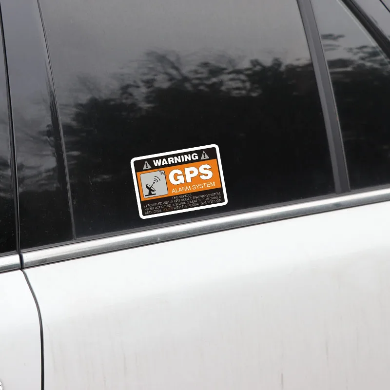 Предупреждение ющая Автомобильная наклейка YJZT 4X 8 см * 5 3 GPS система сигнализации