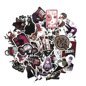 

52 PCS Pack Tokyo Ghoul Stickers Waterproof Japan Anime DIY For On Car Laptop Guitar Phone Luggage Cool Sticker