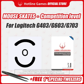 

Hotline Games 3.0 Competition Level Mouse Skates Mouse Feet Pad Replacement Feet for Logitech G403 Mouse 0.28mm/0.6mm Thickness