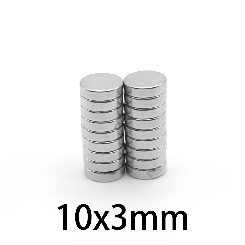 Круглый Мощный магнит на холодильник 10-200 шт. 10x3 мм неодимовый дисковый 10*3