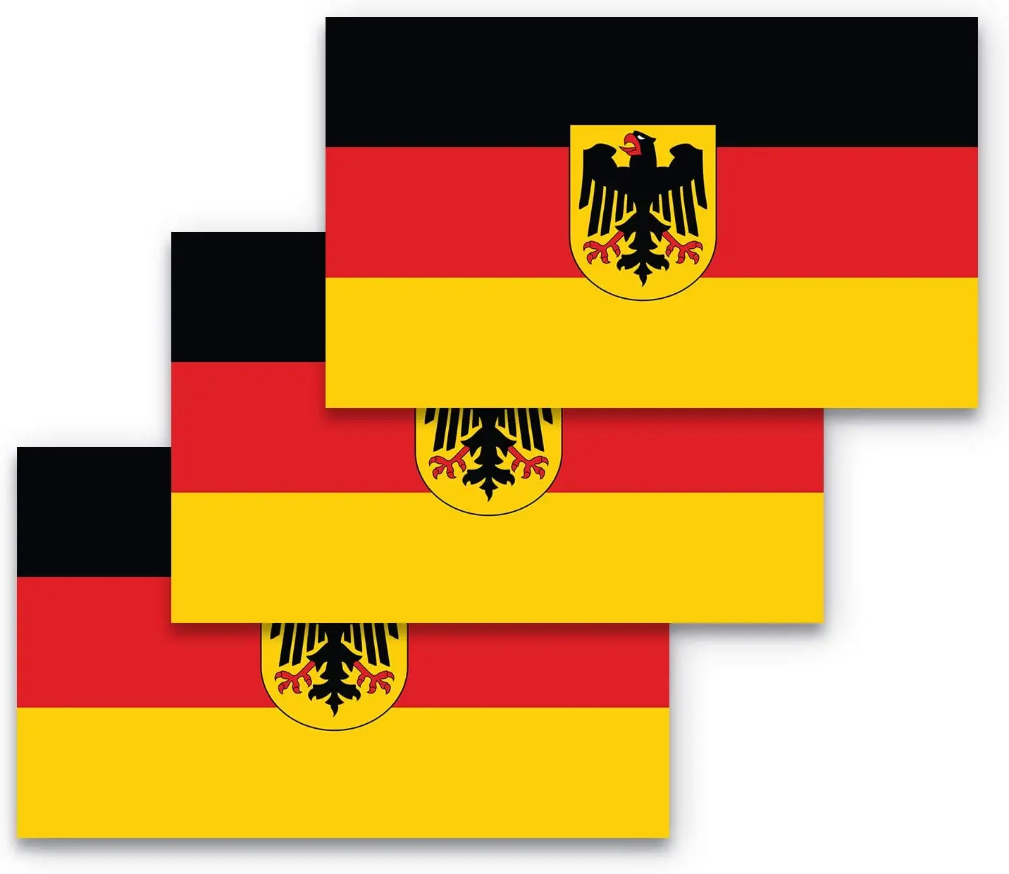 German Flag National Emblem Flag Vinyl Sticker Car Sticker Suitable for
