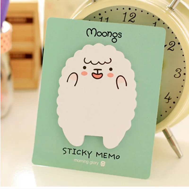 New Cute Lamb Bear Memo Pads Bookmark DIY Diary Sticker Marker Tab Flags Point Sticky Notes Pad School Supplies Stationery Gifts