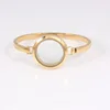 30mm 25mm Gold Color 316L Stainless Steel Screw Floating locket Bangle7/8 Inches Floating Charms Locket Bracelet Bangle Female 2