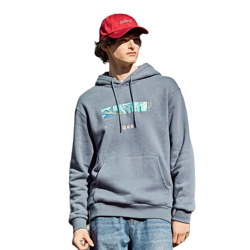 SEMIR Plus velvet sweatershirt men 2020 winter new loose hooded hoodies port-wind ins man pullover cotton hoodies SEMIR Plus velvet sweatershirt men 2020 winter new loose hooded hoodies port-wind ins man pullover cotton hoodies