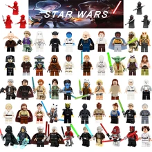 Фигурки из Звездных Войн Leia Han Solo Yoda Luke Sith Lord Darth Vader Maul Revan Dooku Sidious, строительные блоки, кирпичи, игрушки