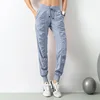 Luobolan Tatting Fabric Drawstring Running Sport Joggers Women Quick Dry Athletic Gym Fitness Sweatpants with Two Side Pockets 4