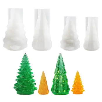 

Silicone Mold DIY Light Holder Christmas Tree Bedroom Lamp Container Molds Epoxy Resin Handmade Crafts Charms Jewelry Making