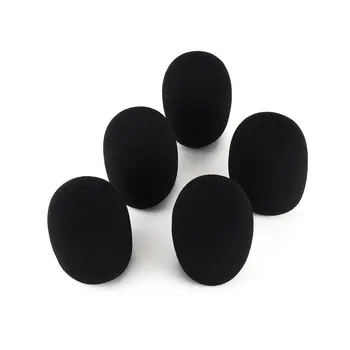 

5pcs Headset Replacement Foam Microphone Cover Mic Cover Windshield Headset Wind Shield Pop Filter Mic Cover Foam ONLENY /