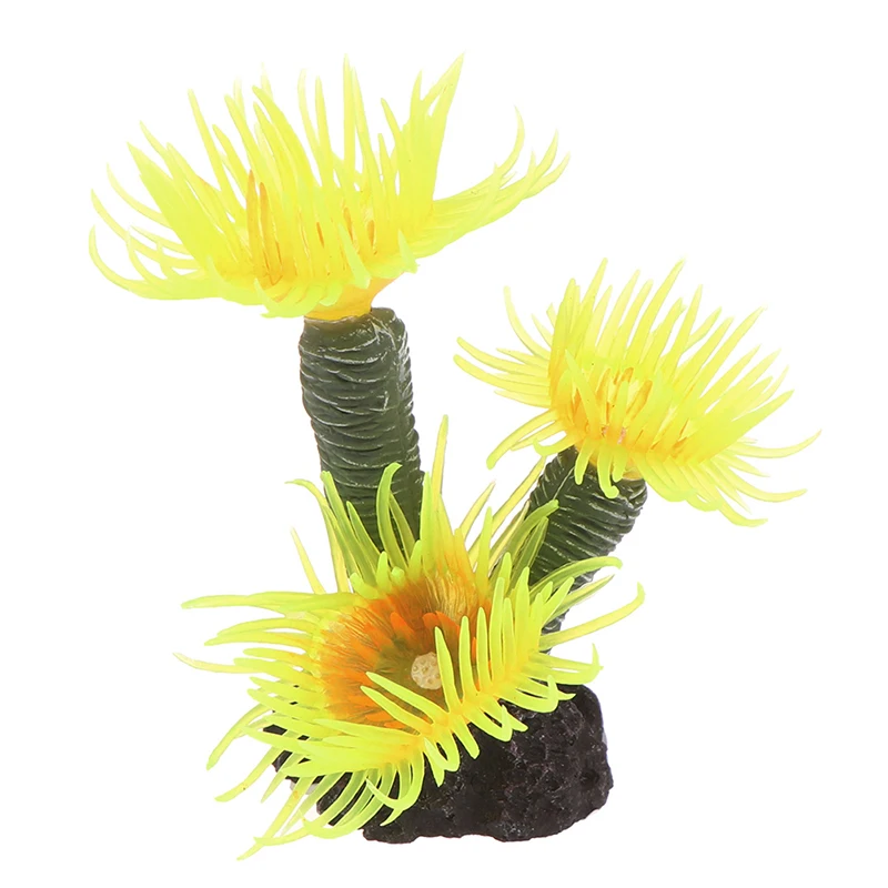 Искусственное пластиковое водное растение аквариум с травой украшения растения аквариум трава цветочный орнамент Декор Водные Аксессуары - Цвет: as pic