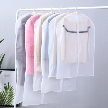 

TOP!-6-Piece Frosted Transparent Dress Suit Cover Box Dust Cover Household Zipper Protector (3.28inch, 3.94inch, 4.59inch)