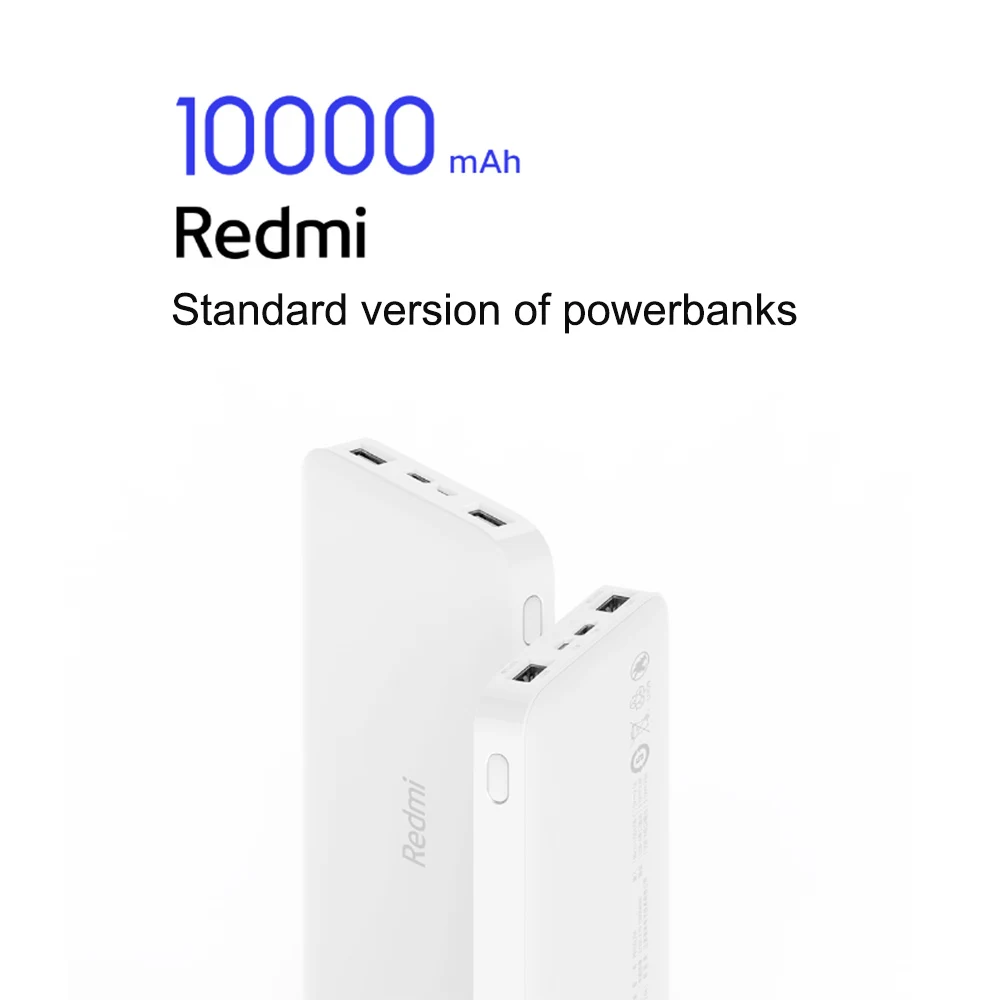 

USB Charger Redmi Charger Powerbanks 10000mAh Portable Power-Bank Dual USB Power Adapter for Mobile Phone
