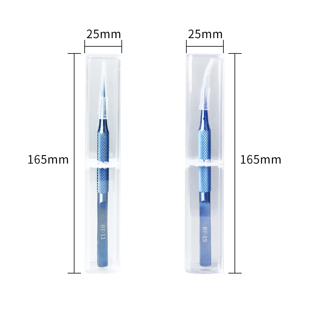 티타늄 합금 핀셋, 0.15mm 정밀 전자 핀셋, 전문 지문 점프 와이어, 전화 마더보드 플라이 라인