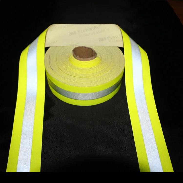 

Dongguan Manufacturers Direct Selling Reflective Flame Retardant Fabric Fluorescein Silver-Gray Reflective Flame Retardant Tape