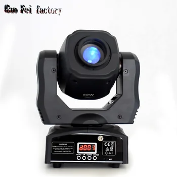 

Projection Pocket Pro mobile heads led dj spot light 60W moving head with 7colors 8 gobos for club bars,roller rinks