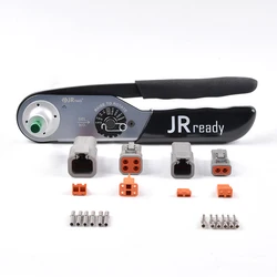 JRready – Kit de connecteurs de câbles électroniques ST6140 DTP, 2 à 4 broches, sertisseuse à Contact solide, JRD HDT 48 gris 