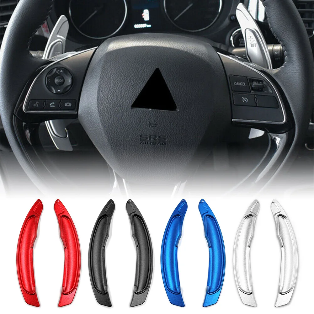 2pcs Aluminum Car Steering Wheel Shifter Paddle Shift Extension For