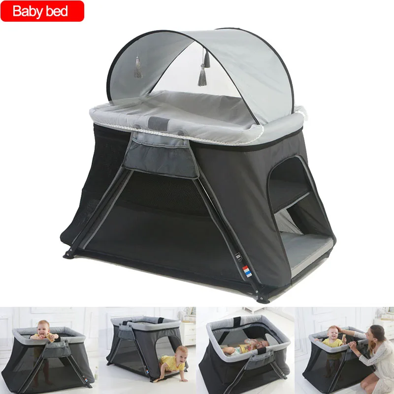 

Travel bed Game bed Baby crib Portable Foldable Baby accessories Baby bed Lightweight Portable children's play bed