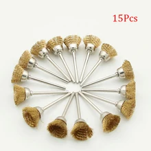 45 шт. медная проволока для полировки колес набор кистей для вращающихся инструментов аксессуары