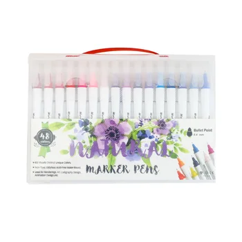 

120Pcs Calligraphy Brush Art Markers Sketch Felt Tip Pen Drawing Manga art Marker Pen watercolor Brush Pen School Supplies