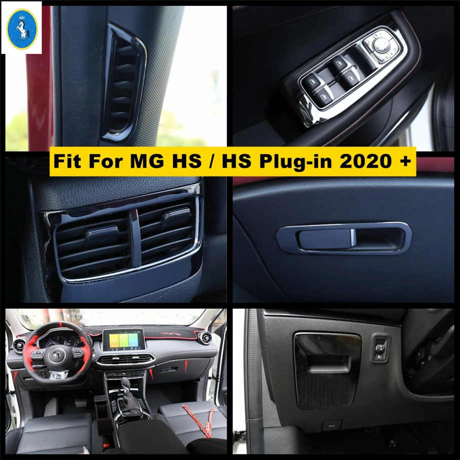 

Lift Button Pillar A Air AC Central Control Stripes Cover Trim For MG HS / HS Plug-in 2020 - 2022 Accessories Interior Black Kit