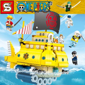 

1214pcs Building Blocks Bricks SY6295 One Piece Series Polar Diving Model Building Toys Children Christmas Gifts