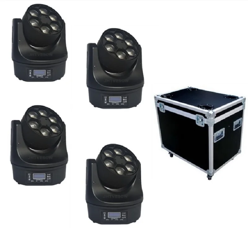 4 шт. + Flycase DJ умная ПЧЕЛКА-глаза 6X12W RGBW DMX сценический светильник переносное потолочное освещение диско светильник ing Pro ночные вечерние событ... 4 шт. + Flycase DJ умная ПЧЕЛКА-глаза 6X12W RGBW DMX сценический светильник переносное потолочное освещение диско светильник ing Pro ночные вечерние событ...