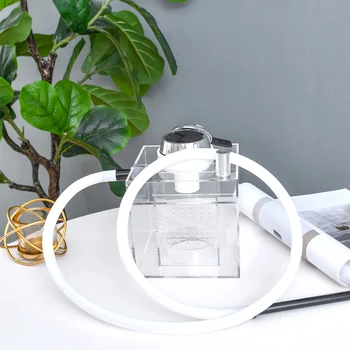 

Hookah Shisha Smoking Chicha Square Sheesha Hookah Acrylic cube Hookah box for Sale narguile with led Light