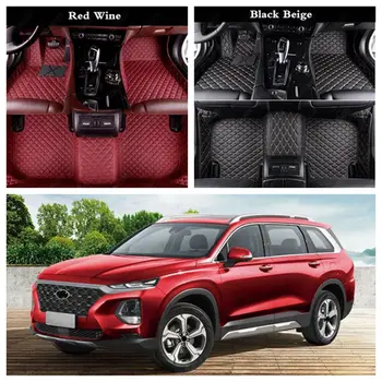 

Auto Foot Pads Car Floor Mats for Hyundai Azera Elantra Sonata Equus Genesis Santa Fe Tucson IX25 I30 IX35 I40 Kona Carpet Cover