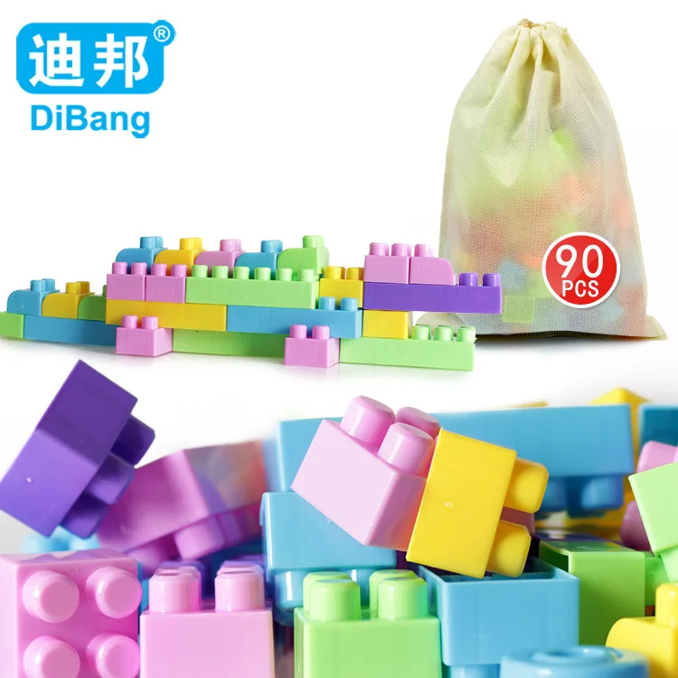 

Dibang-CHILDREN'S Toy Large Size 90 Granule Plastic Building Blocks Early Childhood Educational Assembled Inserted Building Bloc