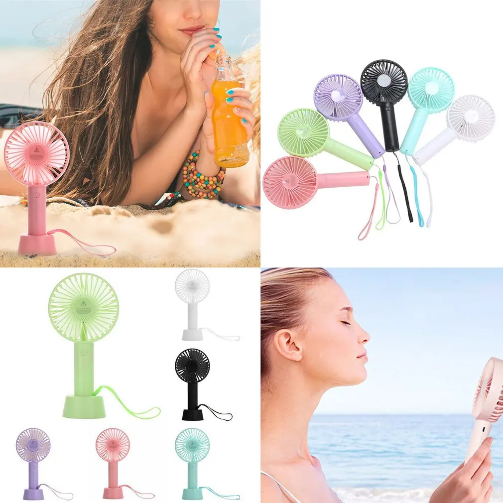 Ventilador portátil recargable sin batería, Mini ventilador Usb con diseño de abanico de cuatro hojas, funcionamiento silencioso con velocidad del viento