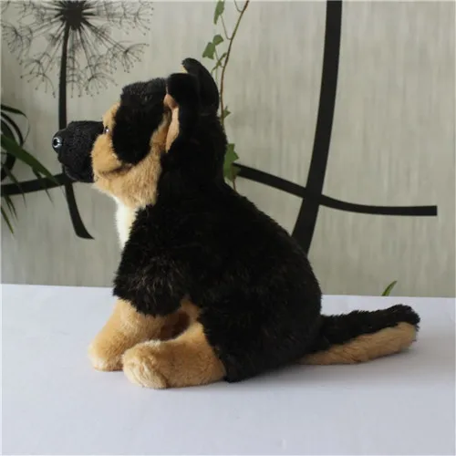 Fancytrader 10'' Deluxe Mini Simulation German Shepherd Stuffed Toy Plush Dog Toy Great Children Gift Photograph Prop 24cm (6)