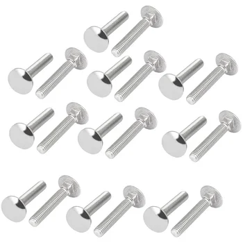 

Carriage Bolt,304 Stainless Steel Fully Thread Square Neck Carriage Bolts DIN603 20Pcs,M6X35mm