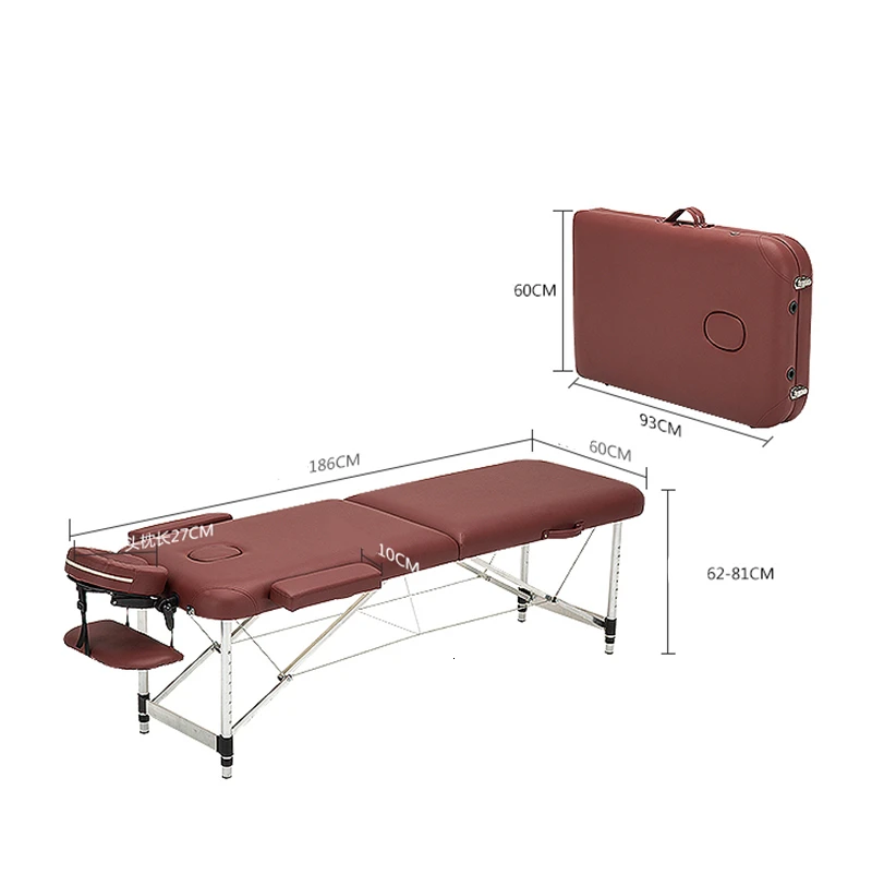 Складной Профессиональный Переносной спа массажные столы для салонов с сумкой из алюминиевого сплава