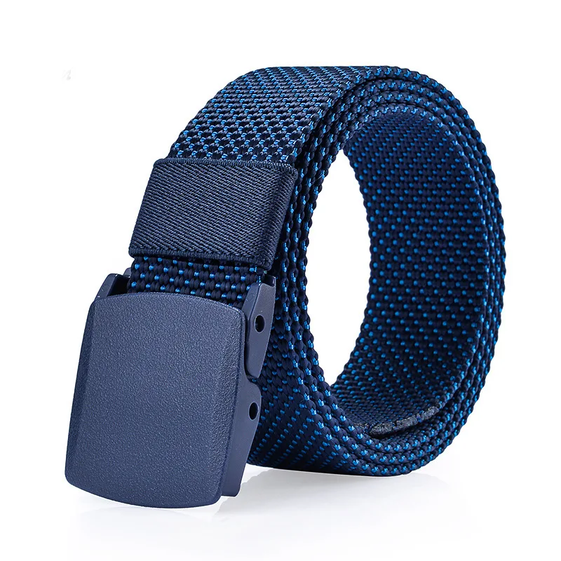 

Men automatic buckle belt youth casual woven jacquard jeans belt Korean students canvas belt