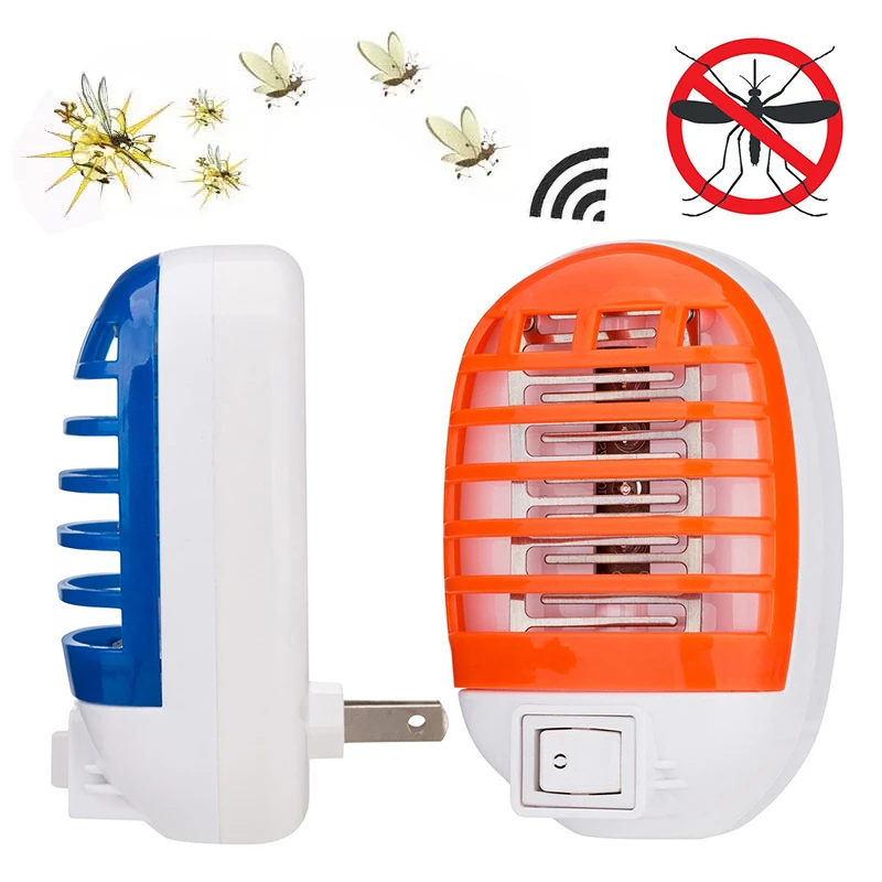 

New Mosquito Killing Lamps LED Electric Mosquito Fly Bug Insect Trap Zapper Killer UV Night Lamp US Plug Random Color
