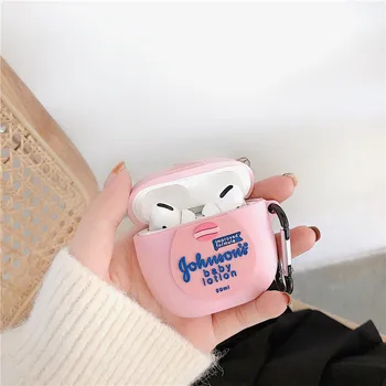 

For Apple Airpods Pro Pink Baby Lotion Bottle Cute Cartoon Funny Bluetooth Wireless Headset Cover Protective Charging Case