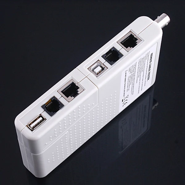 4-в-1 сетевой тестер RJ11/RJ45/USB/BNC тестер коаксиальных кабелей