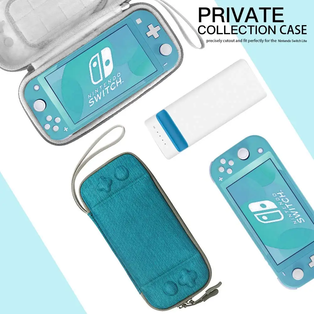 Тонкий чехол для консоли nintendo Switch Lite, защитный портативный чехол для переноски, Жесткий Чехол для хранения в путешествии с 8 игровыми слотами